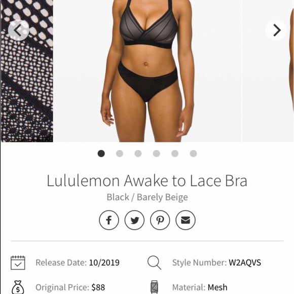 Lululemon awake to lace bra - Picture 1 of 5